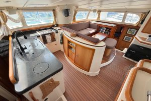 salon, Dolphin 460, catamaran for sale