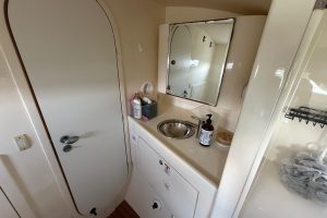 bath, Dolphin 460, catamaran for sale