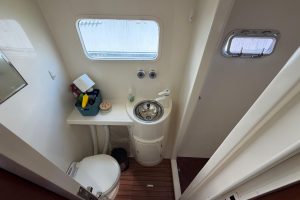 bath, Dolphin 460, catamaran for sale