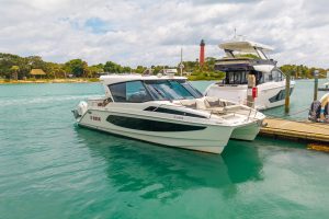 exterior, Aquila 36 Sport, power catamaran for sale