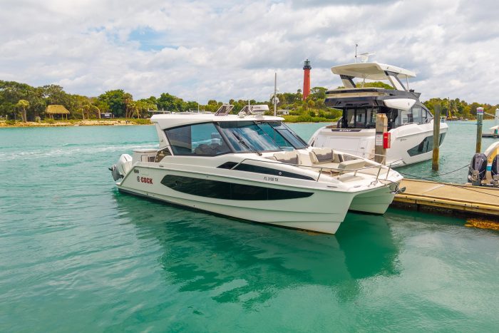 exterior, Aquila 36 Sport, power catamaran for sale