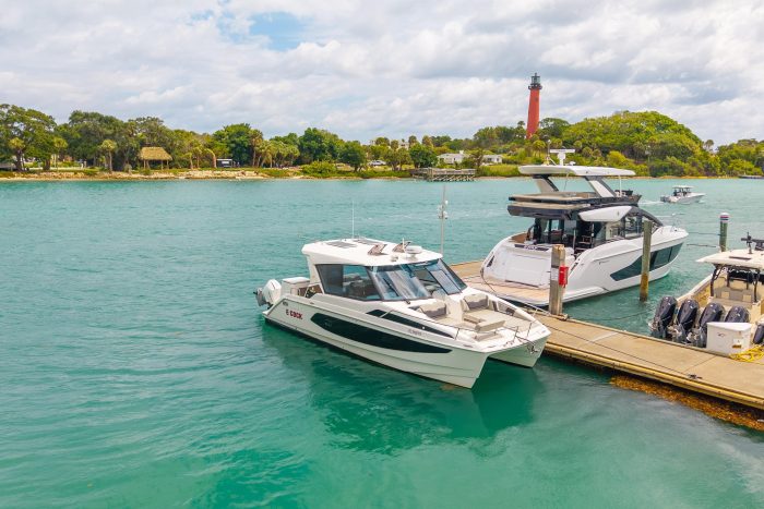 exterior, Aquila 36 Sport, power catamaran for sale