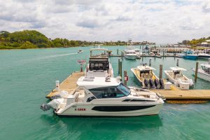 exterior, Aquila 36 Sport, power catamaran for sale