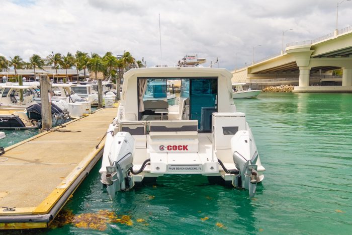cockpit, Aquila 36 Sport, power catamaran for sale