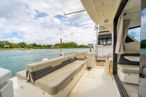 cockpit, Aquila 36 Sport, power catamaran for sale
