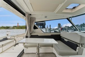cockpit, Aquila 36 Sport, power catamaran for sale