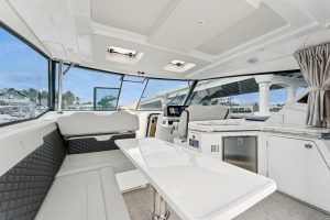 helm, Aquila 36 Sport, power catamaran for sale