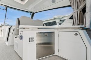cockpit, Aquila 36 Sport, power catamaran for sale