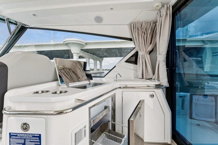 cockpit, Aquila 36 Sport, power catamaran for sale