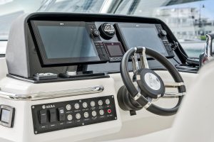 helm, Aquila 36 Sport, power catamaran for sale