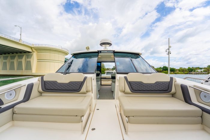 cockpit, Aquila 36 Sport, power catamaran for sale