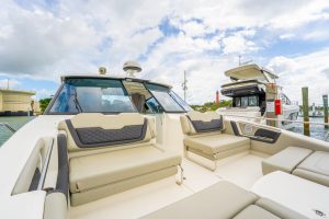 cockpit, Aquila 36 Sport, power catamaran for sale