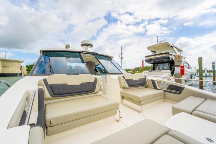 cockpit, Aquila 36 Sport, power catamaran for sale