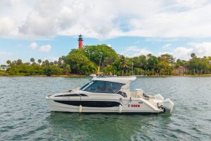 exterior, Aquila 36 Sport, power catamaran for sale