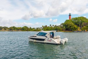 exterior, Aquila 36 Sport, power catamaran for sale