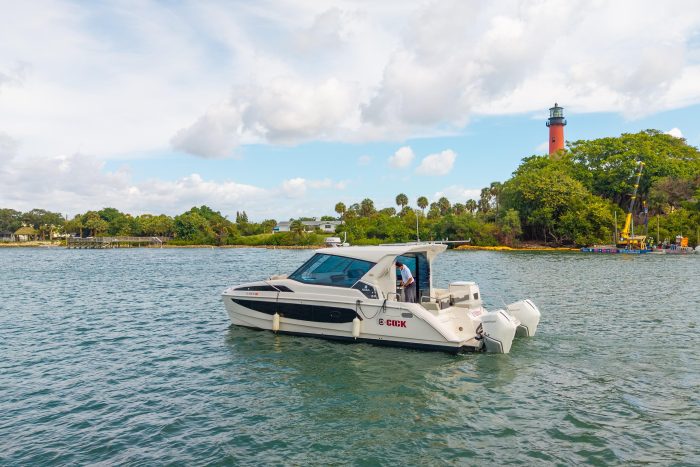 exterior, Aquila 36 Sport, power catamaran for sale