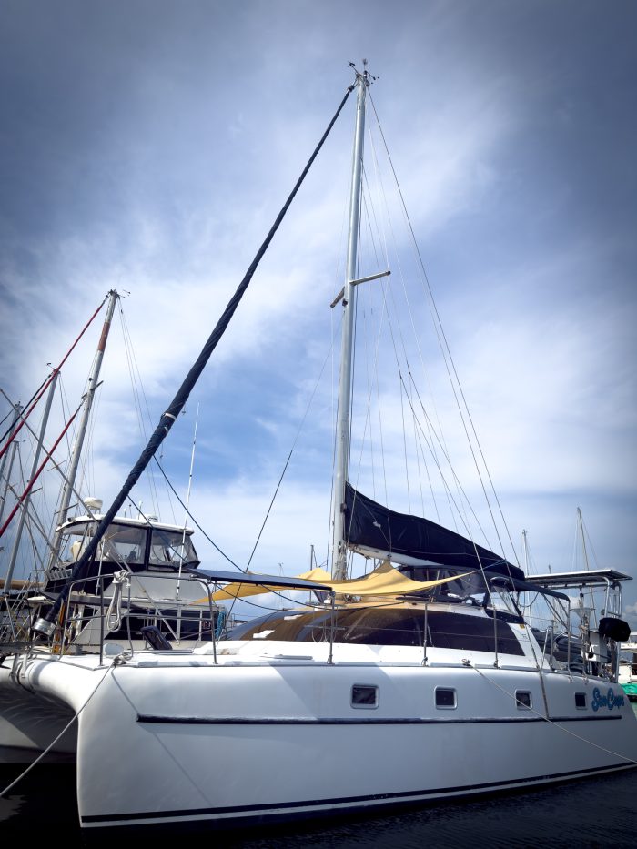 exterior, Endeavour 35 Victory, catamaran for sale