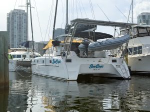 exterior, Endeavour 35 Victory, catamaran for sale