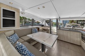 salon, Leopard 40, catamaran for sale