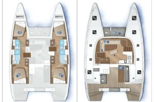 diagram, Lagoon 42, catamaran for sale