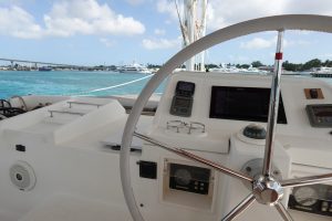 helm, Lagoon 450, catamaran for sale
