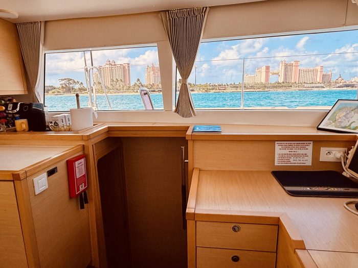 navigation station, Lagoon 450, catamaran for sale
