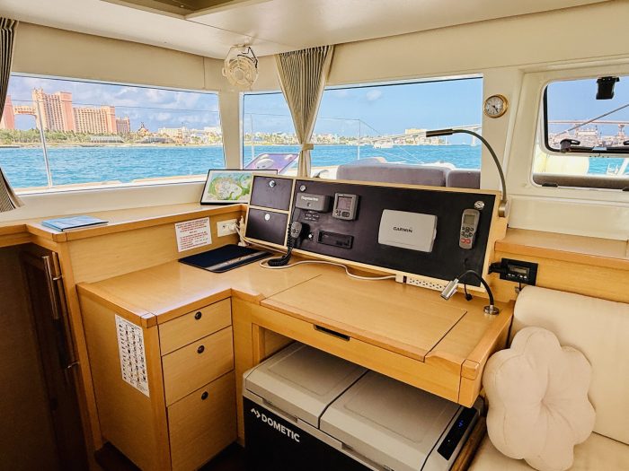 navigation station, Lagoon 450, catamaran for sale