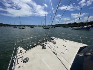 deck, Prout 37 Snowgoose, catamaran for sale