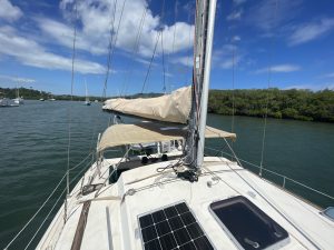 deck, Prout 37 Snowgoose, catamaran for sale