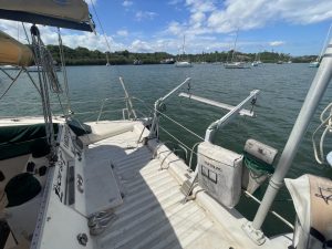 cockpit, Prout 37 Snowgoose, catamaran for sale