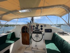 helm, Prout 37 Snowgoose, catamaran for sale