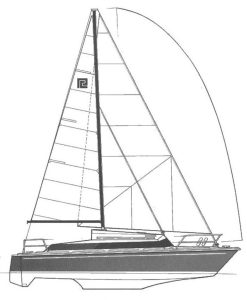 diagram, Prout 37 Snowgoose, catamaran for sale