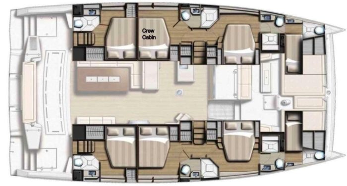 diagram, Bali 5.4, catamaran for sale