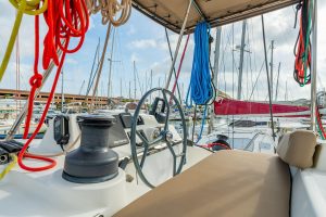 helm, Bali 4.1, catamaran for sale