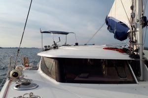 deck, FP 44 Orana, catamaran for sale