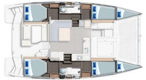 diagram, Leopard 40, catamaran for sale