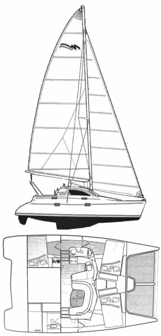 diagram, Leopard 38, catamaran for sale