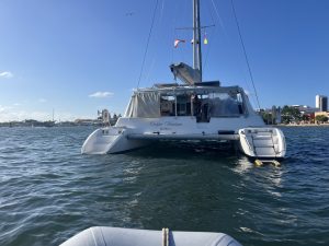 exterior, Voyage 440, catamaran for sale