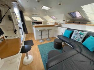 salon, Voyage 440, catamaran for sale