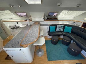 salon, Voyage 440, catamaran for sale