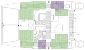 diagram, Voyage 440, catamaran for sale