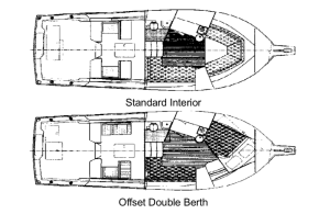 Cabo 31 Express layout drawing 1