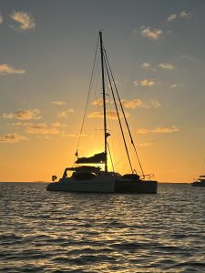 exterior, Voyage 440, catamaran for sale