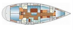 diagram, Bavaria 50 Cruiser, sailboat for sale