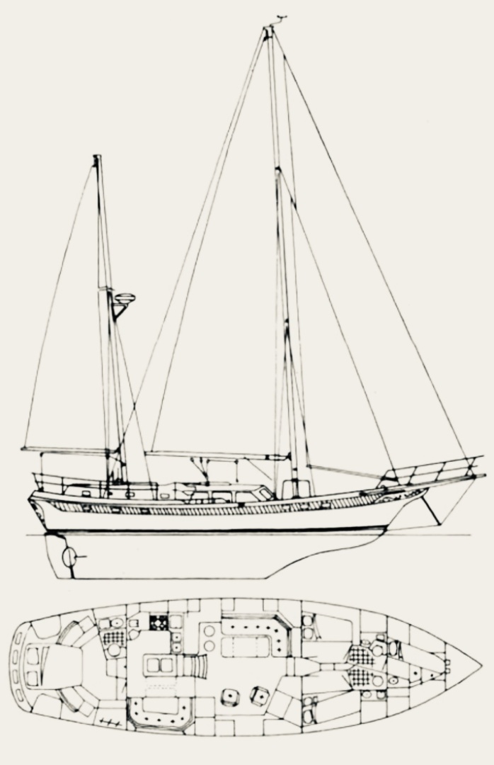 diagram, CT 56, sailboat for sale