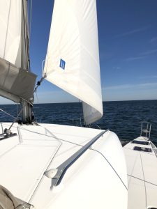 underway, Lagoon 421, catamaran for sale