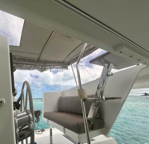 cockpit, FP 40 Lucia, catamaran for sale