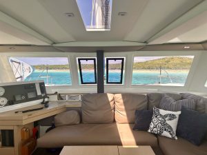 salon, FP 40 Lucia, catamaran for sale