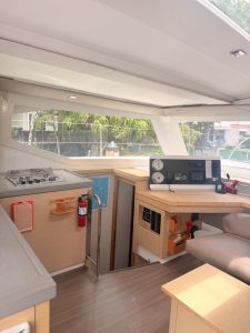 navigation station, FP 40 Lucia, catamaran for sale