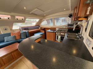 salon, Leopard 46, catamaran for sale